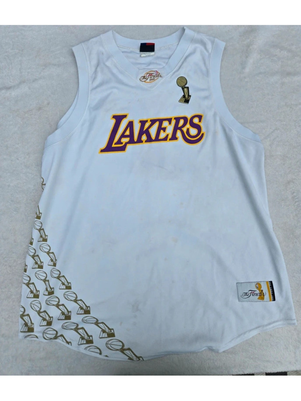 Los Angeles Lakers Kobe Bryant #24 2009 NBA Finals White Jersey